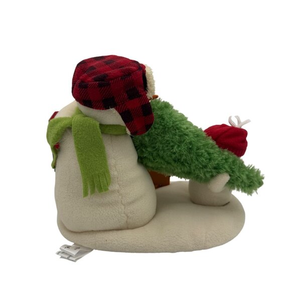 Hallmark Keepsake Snowman With Tree Plush Holiday Figurine The Perfect Tree - Picture 3 of 5